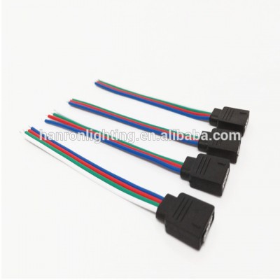 free welding LED connector 4Pin female for 10mm wire RGB strip light