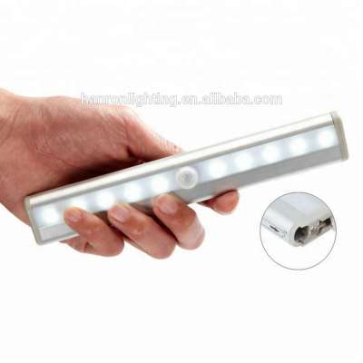 Bright Auto PIR IR Motion Detector Wireless battery Cabinet bar Closet Step Shaking sensor Kitchen Wardrobe led closet Light